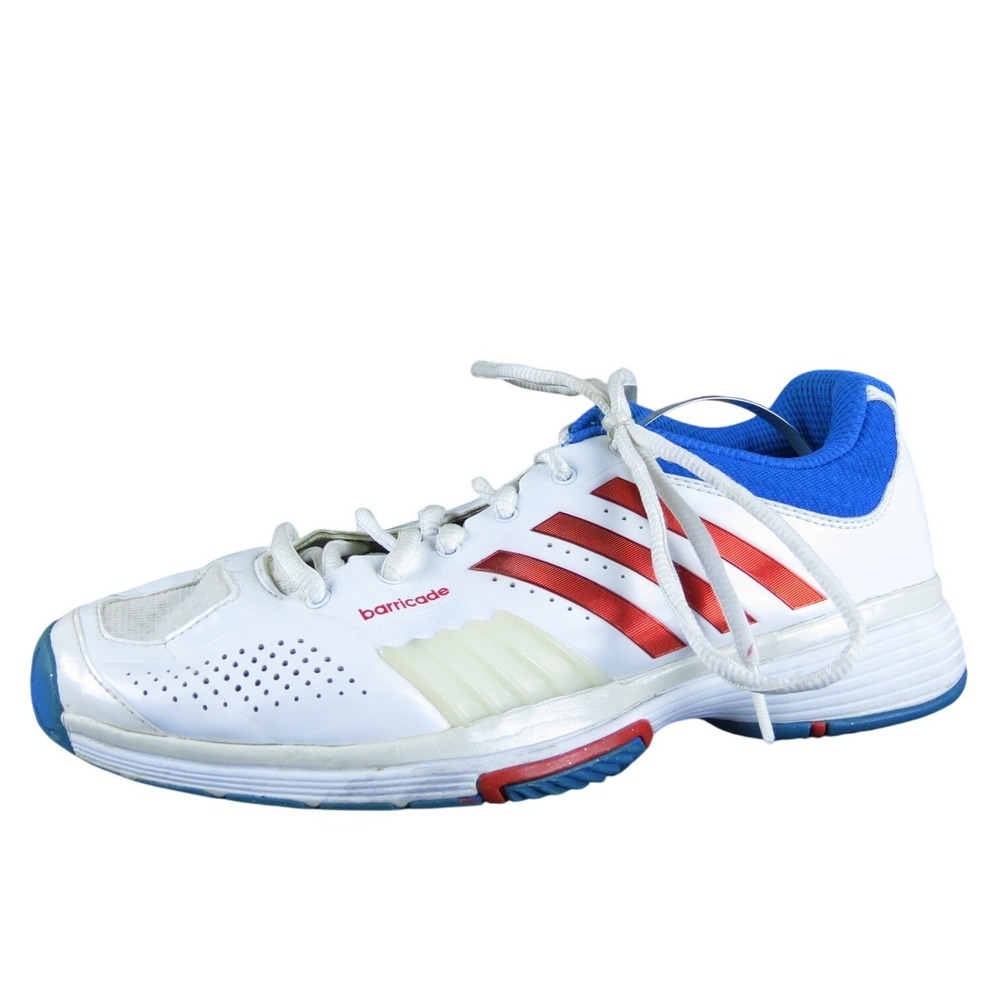 adidas Women Barricade Sneaker‎ White Synthetic Sz 8 Medium  Used 2025